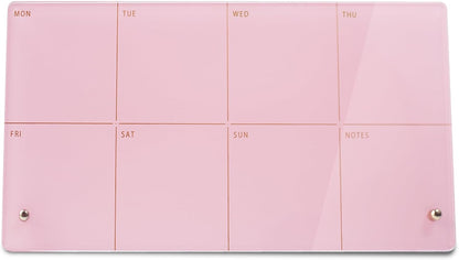 Weekly Planner Dry Erase Board for Desk,Acrylic Desktop Weekly Planner Whiteboard with Stand,12"X6"-Small, Dry Erase Weekly to Do List White Board for Home Office School-ZMZL-W-1530