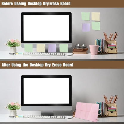 Weekly Planner Dry Erase Board for Desk,Acrylic Desktop Weekly Planner Whiteboard with Stand,12"X6"-Small, Dry Erase Weekly to Do List White Board for Home Office School-ZMZL-W-1530