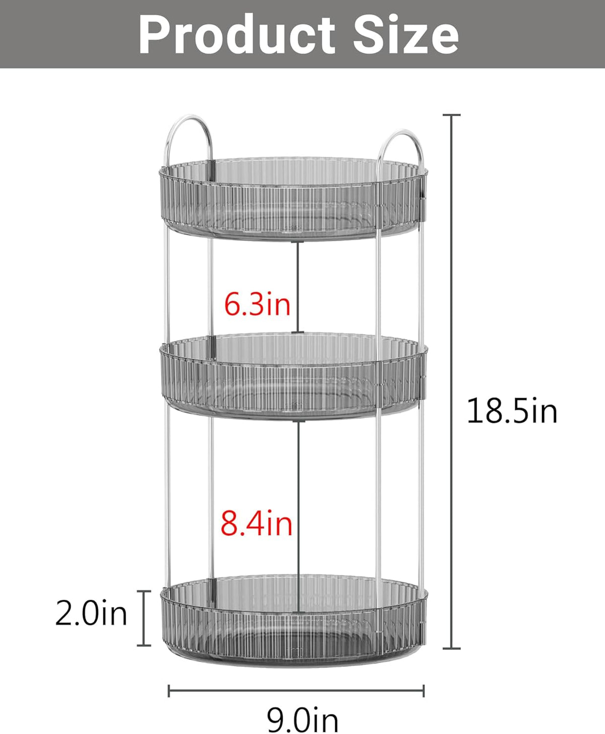 360 Rotating Makeup Organizer for Vanity,2 Tier Large Capacity Skincare Organizers,Bathroom Counter Organizer, Spinning Perfume Organizer & Vanity Organizer (Green-2 Tier)