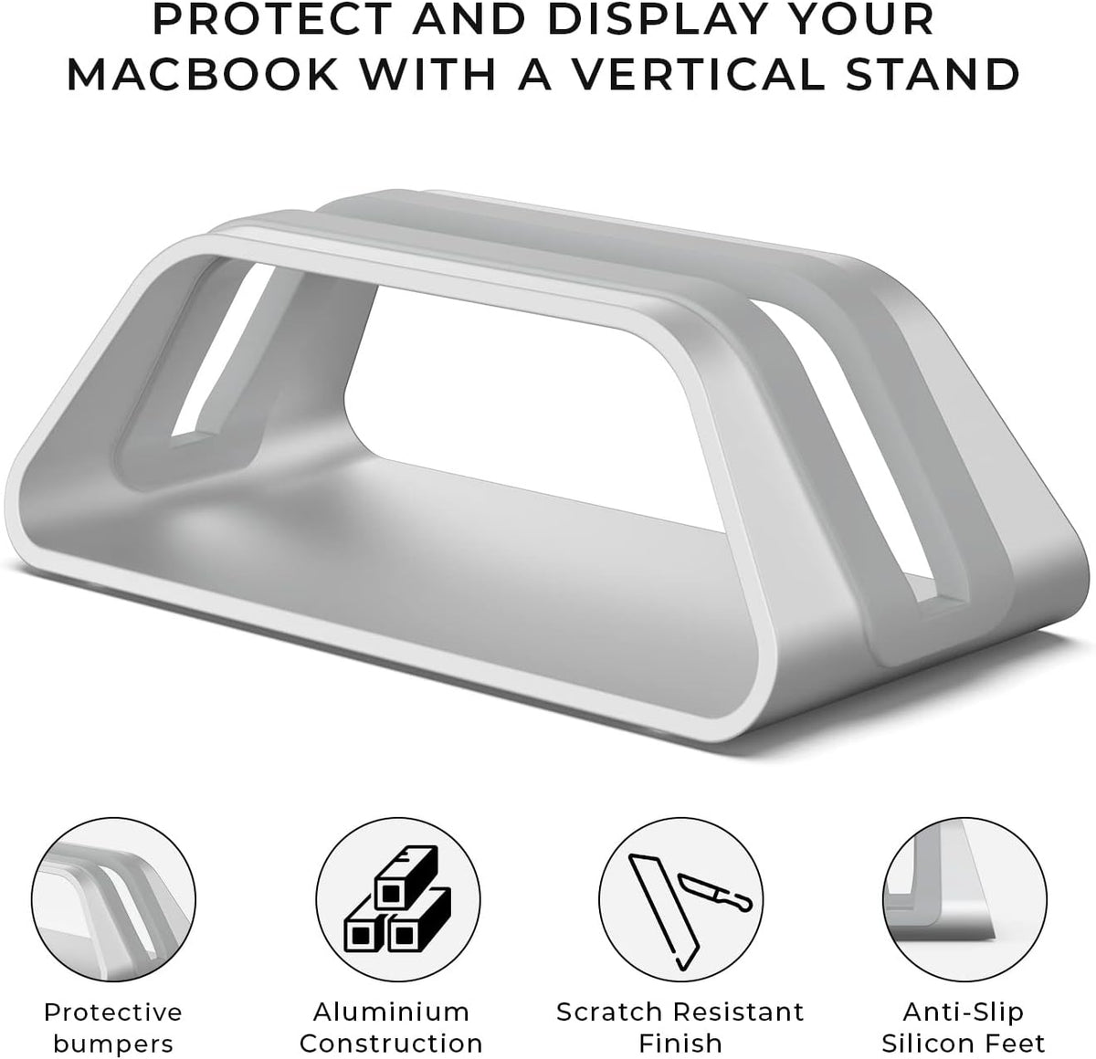 Vertical Laptop Stand Compatible with MacBook Pro & Air