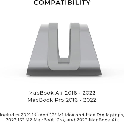 Vertical Laptop Stand Compatible with MacBook Pro & Air