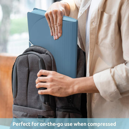 Accordion File Organizer, Expanding File Folder with 13 Pockets, Portable Document Paper Bill Receipt Organizer, Home School Office Supplies, Letter A4 Size Haze Blue