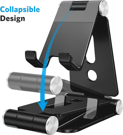 Foldable Cell Phone Stand, C4 Portable Aluminum Phone Holder