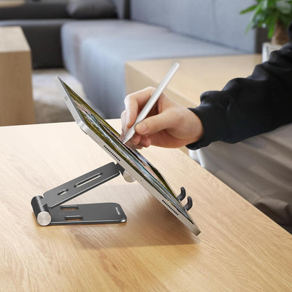 Foldable Cell Phone Stand, C4 Portable Aluminum Phone Holder