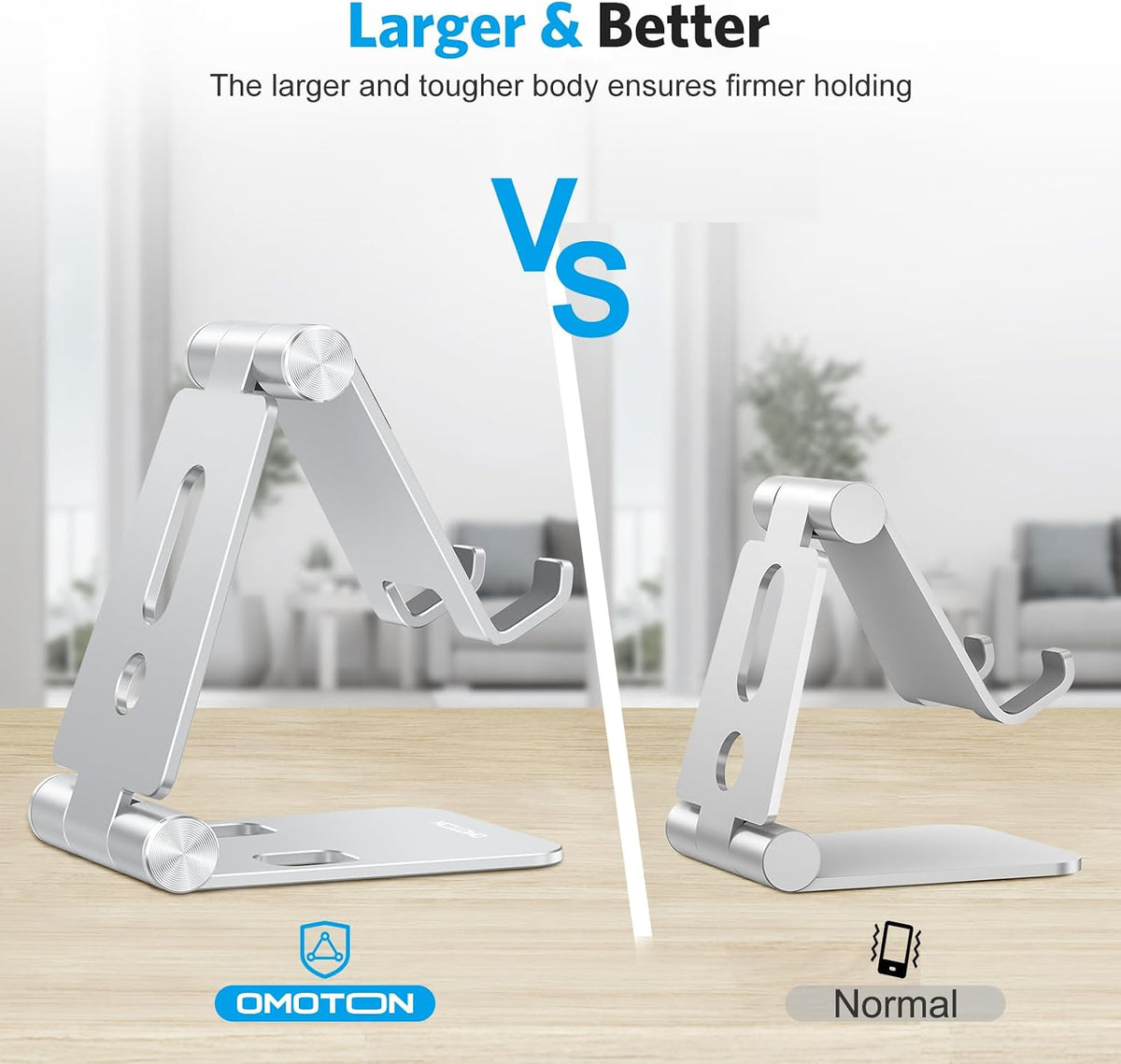 Foldable Cell Phone Stand, C4 Portable Aluminum Phone Holder