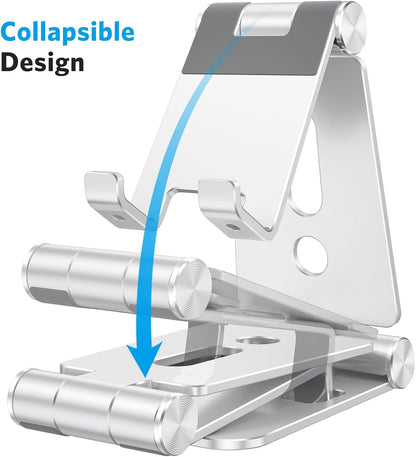 Foldable Cell Phone Stand, C4 Portable Aluminum Phone Holder