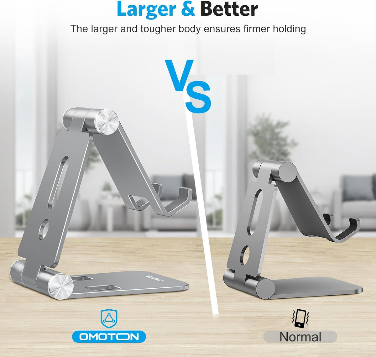 Foldable Cell Phone Stand, C4 Portable Aluminum Phone Holder