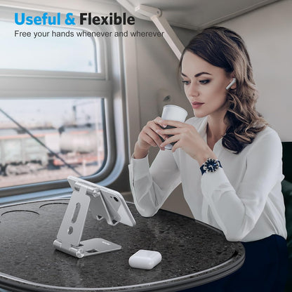 Foldable Cell Phone Stand, C4 Portable Aluminum Phone Holder