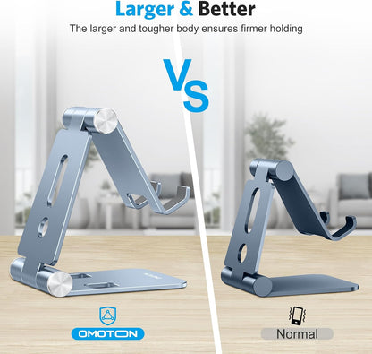 Foldable Cell Phone Stand, C4 Portable Aluminum Phone Holder