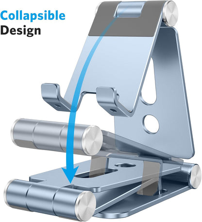 Foldable Cell Phone Stand, C4 Portable Aluminum Phone Holder