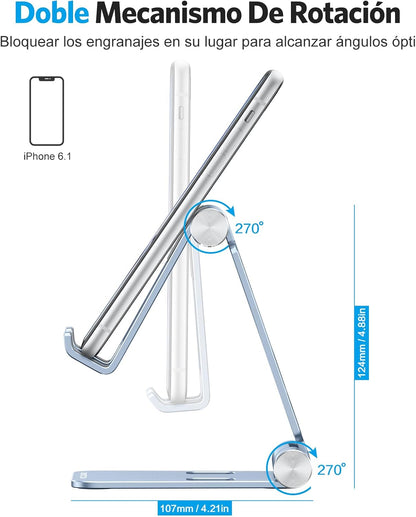 Foldable Cell Phone Stand, C4 Portable Aluminum Phone Holder