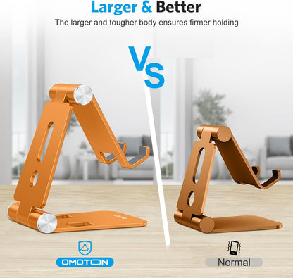 Foldable Cell Phone Stand, C4 Portable Aluminum Phone Holder