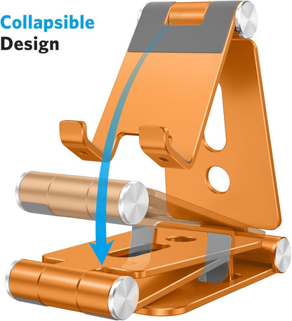 Foldable Cell Phone Stand, C4 Portable Aluminum Phone Holder