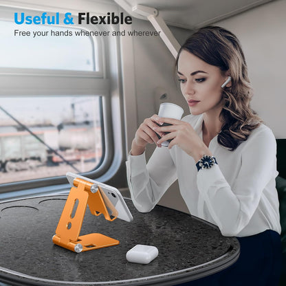 Foldable Cell Phone Stand, C4 Portable Aluminum Phone Holder