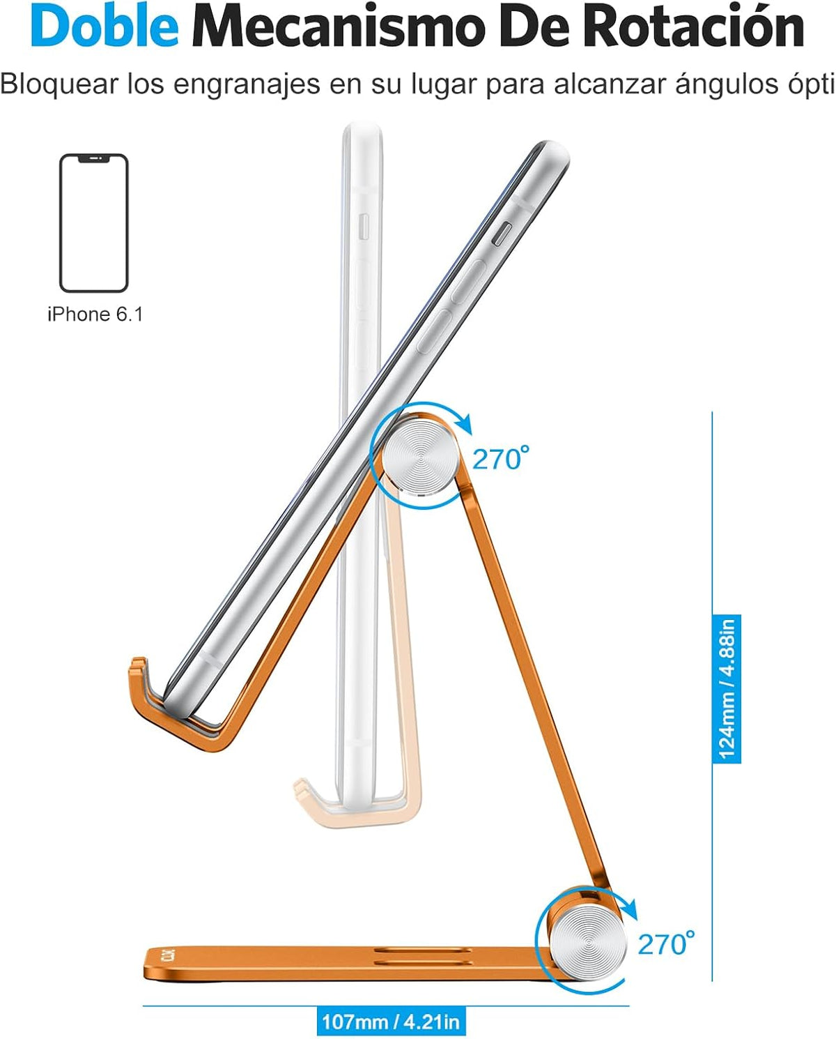 Foldable Cell Phone Stand, C4 Portable Aluminum Phone Holder
