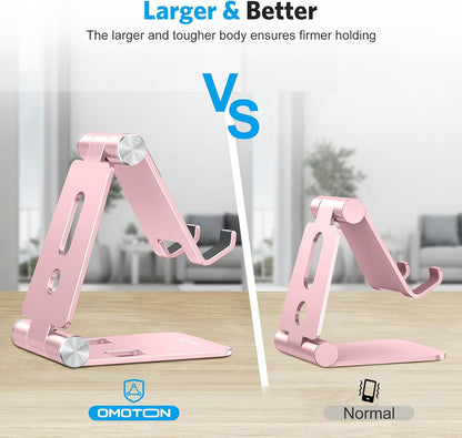 Foldable Cell Phone Stand, C4 Portable Aluminum Phone Holder