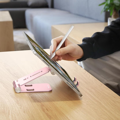 Foldable Cell Phone Stand, C4 Portable Aluminum Phone Holder