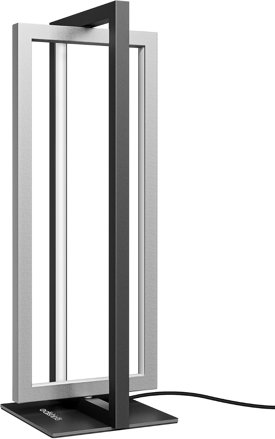Modern LED Table Lamp, Minimalist Bedside Lamp, Walnut Wood Grain
