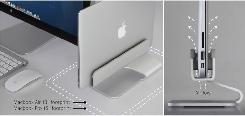 10038 mTower Vertical Laptop Stand - Space Gray