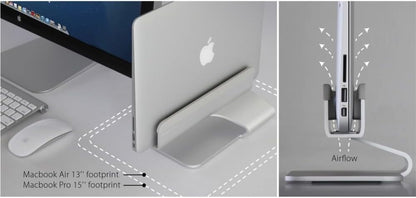 10038 mTower Vertical Laptop Stand - Space Gray