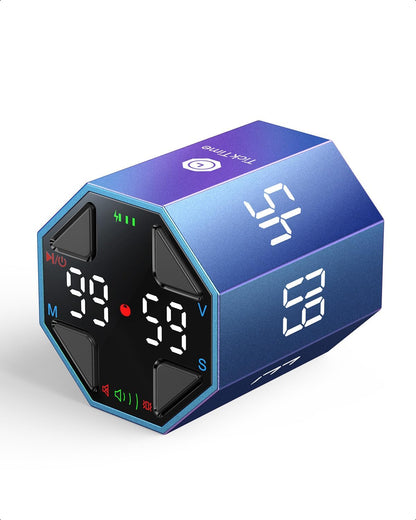 T8 Pomodoro Timer Cube for Focus, Study, Work, Task, ADHD, Kitchen