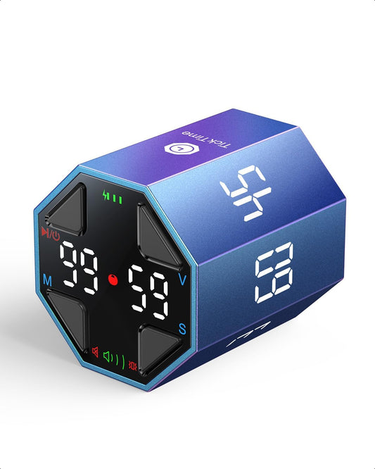 T8 Pomodoro Timer Cube for Focus, Study, Work, Task, ADHD, Kitchen