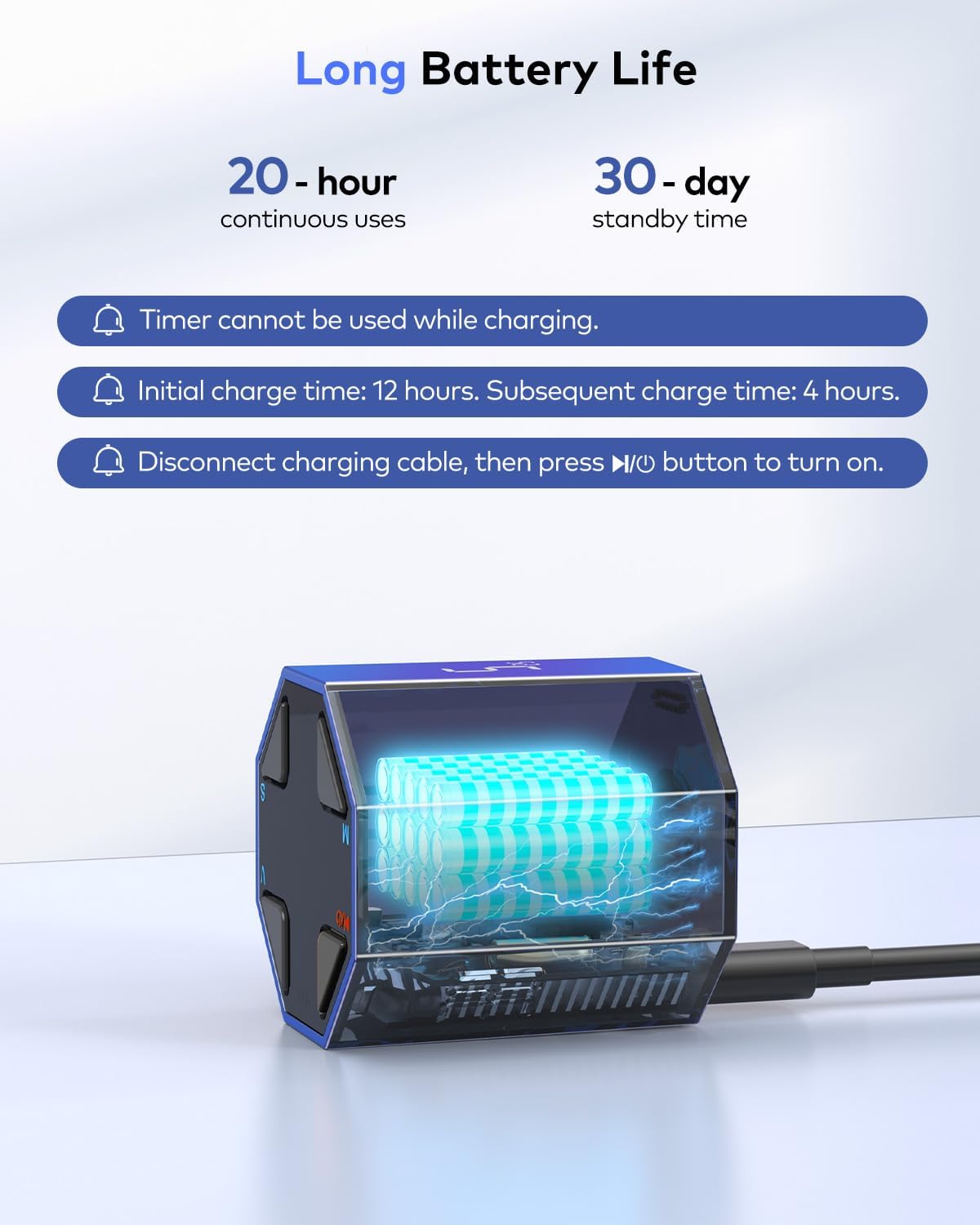 T8 Pomodoro Timer Cube for Focus, Study, Work, Task, ADHD, Kitchen