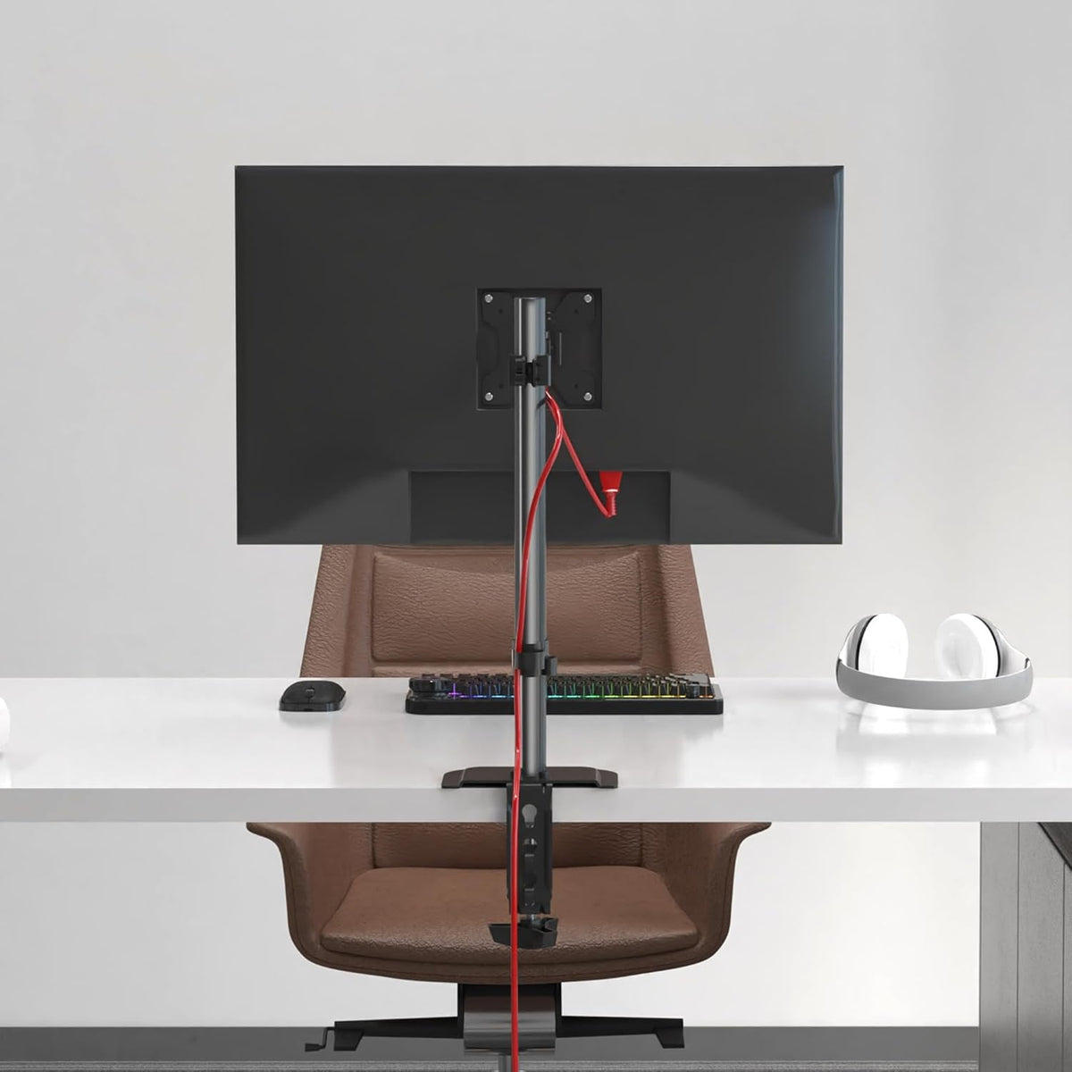 Pholiten Dual Monitor Mount for 2 Screens up to 32 Inches and 22lbs Each