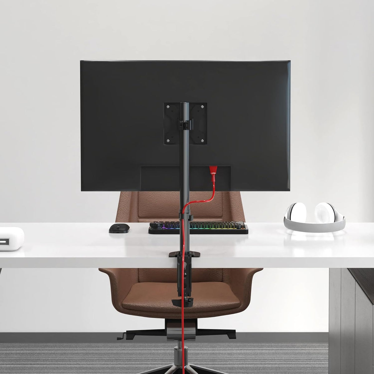 Pholiten Dual Monitor Mount for 2 Screens up to 32 Inches and 22lbs Each