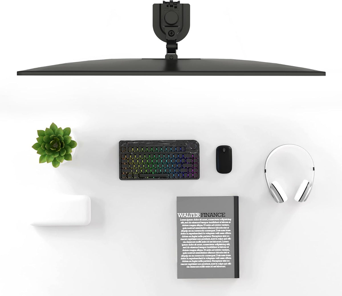 Pholiten Dual Monitor Mount for 2 Screens up to 32 Inches and 22lbs Each