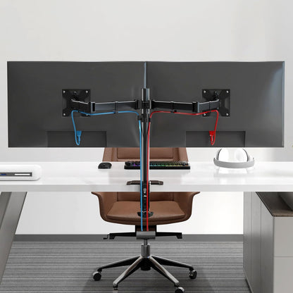 Pholiten Dual Monitor Mount for 2 Screens up to 32 Inches and 22lbs Each