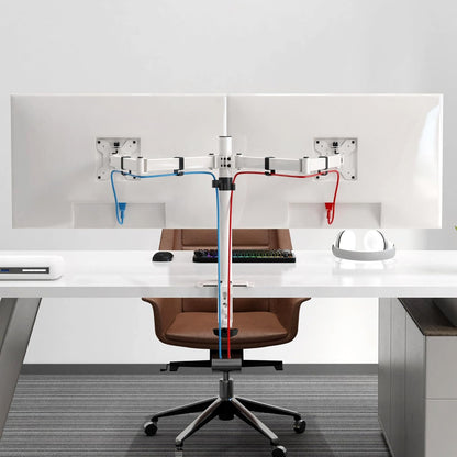 Pholiten Dual Monitor Mount for 2 Screens up to 32 Inches and 22lbs Each