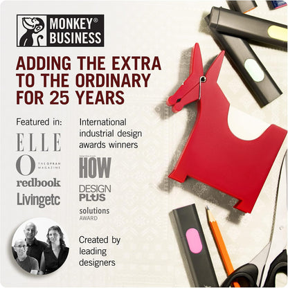 Morris the Donkey: Desktop Memo Holder | Cute Desk Accessories & Office Supplies | Funny Desk Decor & Office Accessories | Desk Supplies: Holders & Dispensers | Sticky Note Holder | by Monkey Business