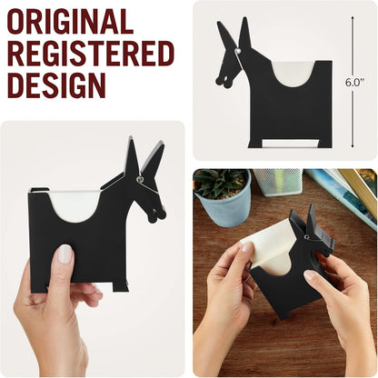 Morris the Donkey: Desktop Memo Holder | Cute Desk Accessories & Office Supplies | Funny Desk Decor & Office Accessories | Desk Supplies: Holders & Dispensers | Sticky Note Holder | by Monkey Business