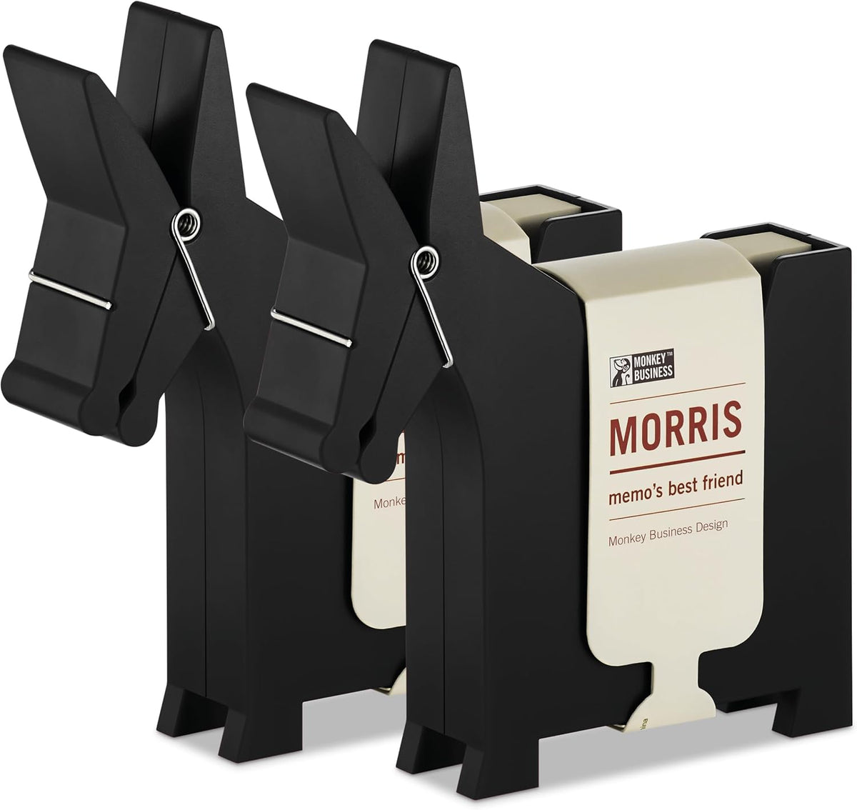 Morris the Donkey: Desktop Memo Holder | Cute Desk Accessories & Office Supplies | Funny Desk Decor & Office Accessories | Desk Supplies: Holders & Dispensers | Sticky Note Holder | by Monkey Business