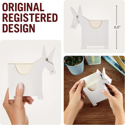 Morris the Donkey: Desktop Memo Holder | Cute Desk Accessories & Office Supplies | Funny Desk Decor & Office Accessories | Desk Supplies: Holders & Dispensers | Sticky Note Holder | by Monkey Business