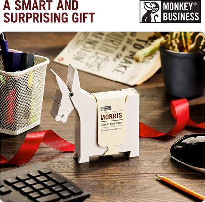 Morris the Donkey: Desktop Memo Holder | Cute Desk Accessories & Office Supplies | Funny Desk Decor & Office Accessories | Desk Supplies: Holders & Dispensers | Sticky Note Holder | by Monkey Business