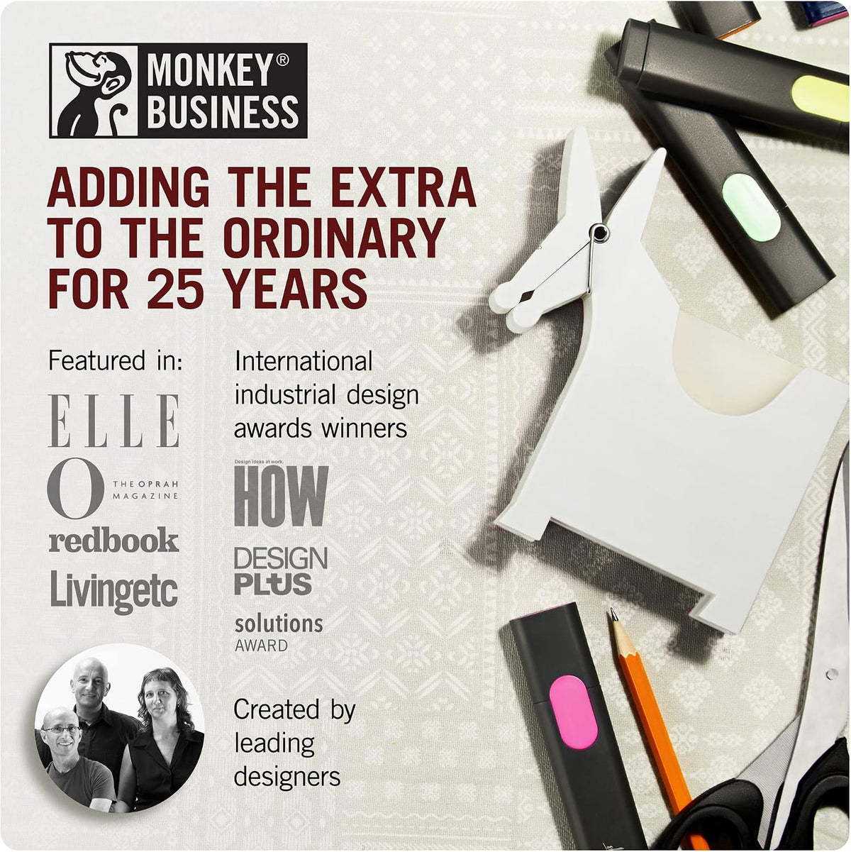 Morris the Donkey: Desktop Memo Holder | Cute Desk Accessories & Office Supplies | Funny Desk Decor & Office Accessories | Desk Supplies: Holders & Dispensers | Sticky Note Holder | by Monkey Business