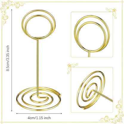 24 pcs 3.35 Inch Picture Clips Table Place Photos Card Holder