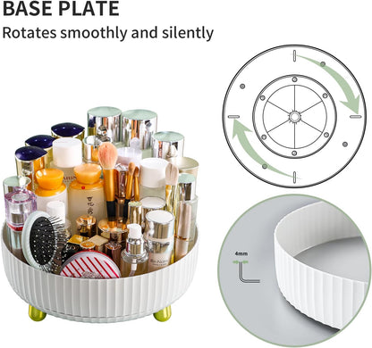 Makeup Perfume Organizer, 360 Degree Rotating Lazy Susan Cosmetic Desk Storage Lotions Display Case Round Tray with Large Capacity, for your Jewelry
