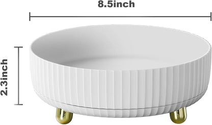 Makeup Perfume Organizer, 360 Degree Rotating Lazy Susan Cosmetic Desk Storage Lotions Display Case Round Tray with Large Capacity, for your Jewelry