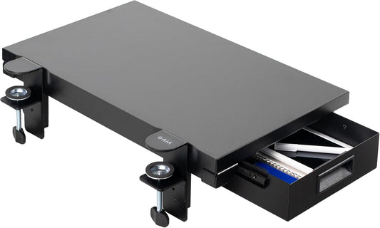 Black Clamp-on 24 x 14 in Desk Extender, DESK-EXT24D