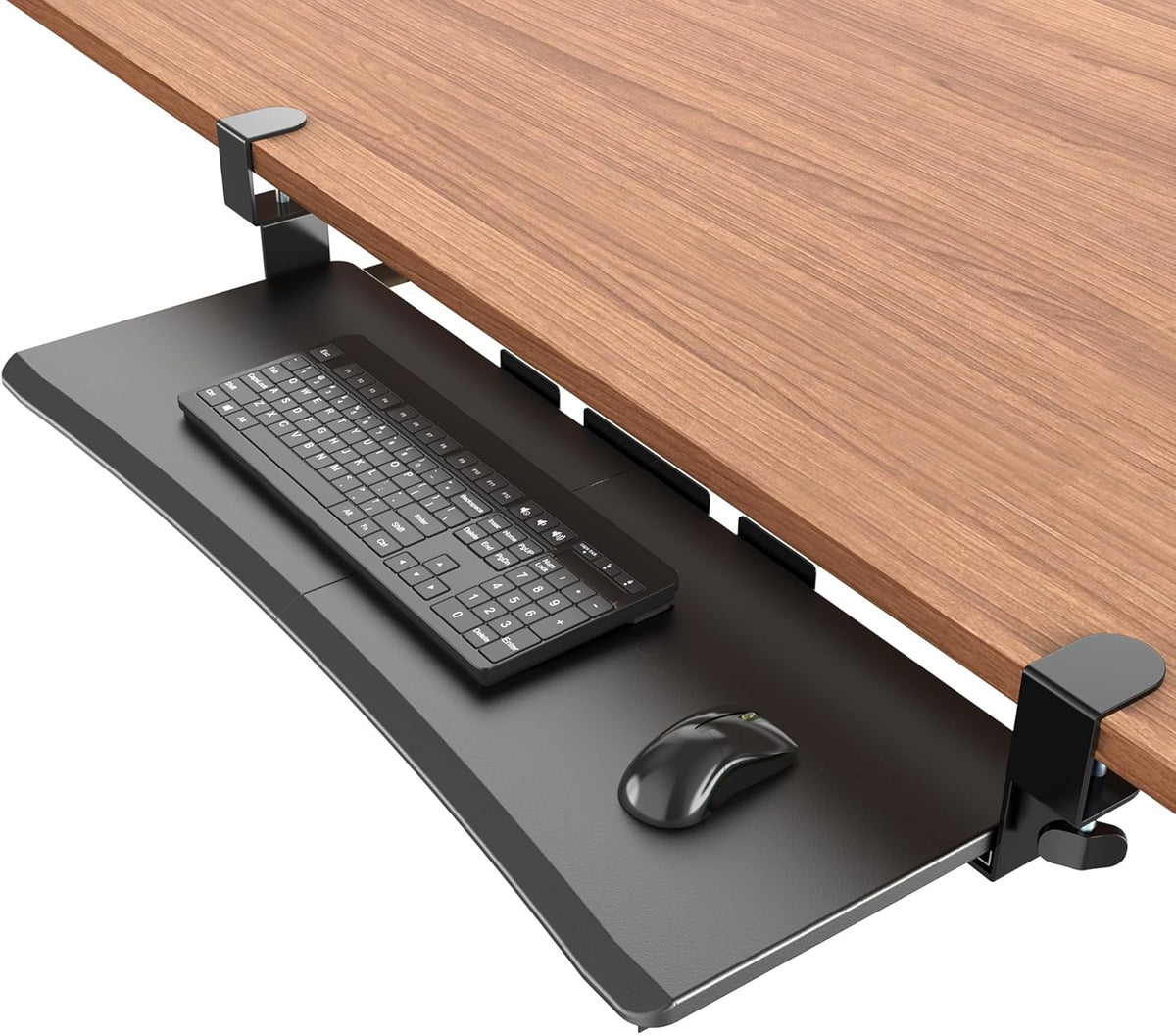 Extra Large Keyboard Tray Under Desk White