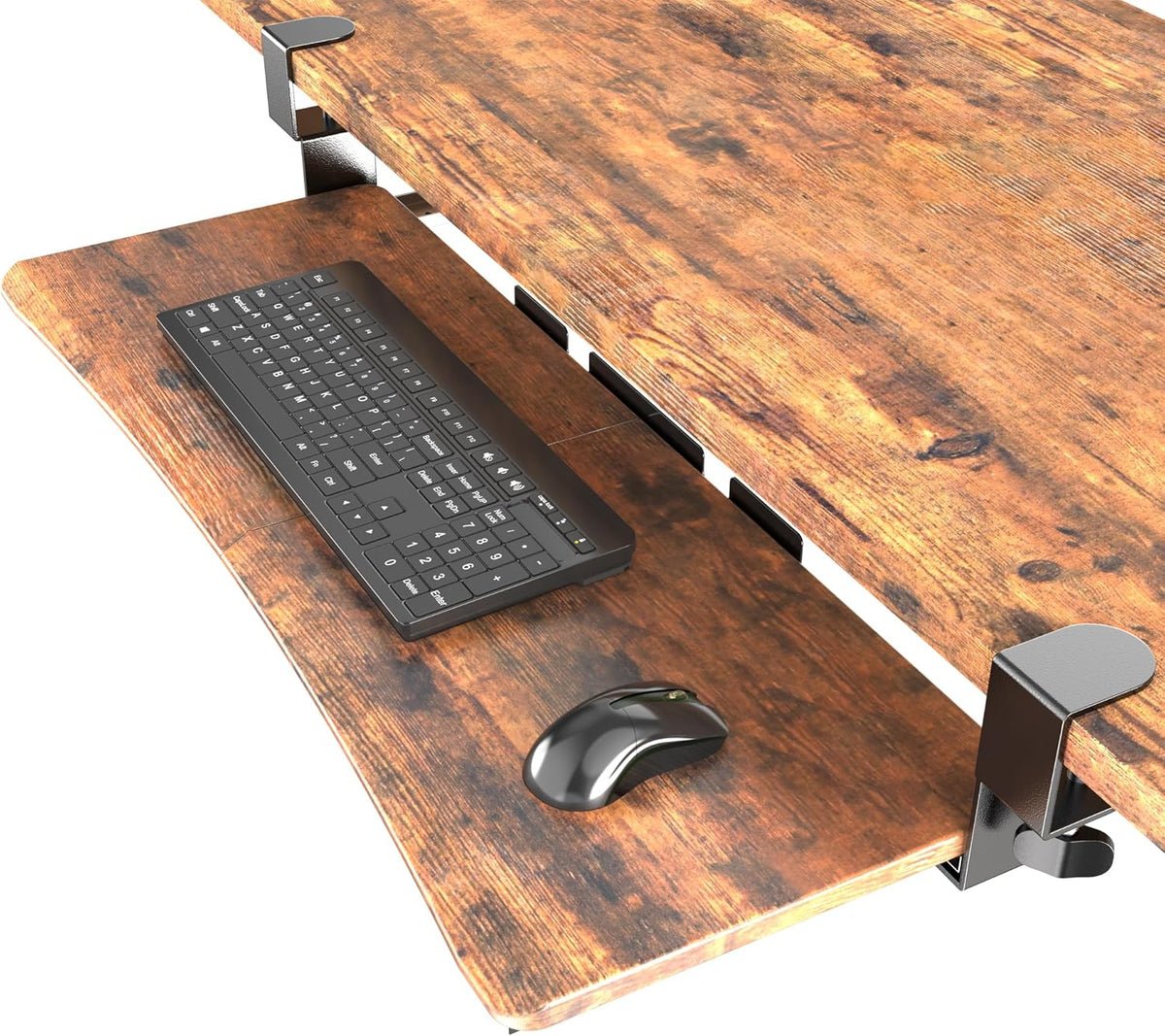 Extra Large Keyboard Tray Under Desk White