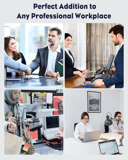 Acrylic Business Card Holder for Desk 8 Slots Clear Business Card Display Stand for Men & Women Desktop Business Card Organizer Card Stand for Office Home Exhibition, 480 Card Capacity