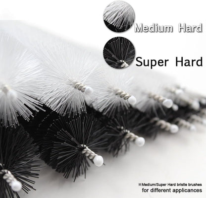 Straw Cleaning Brushes Set, of Super Hard & Medium Hard, 8 Inch