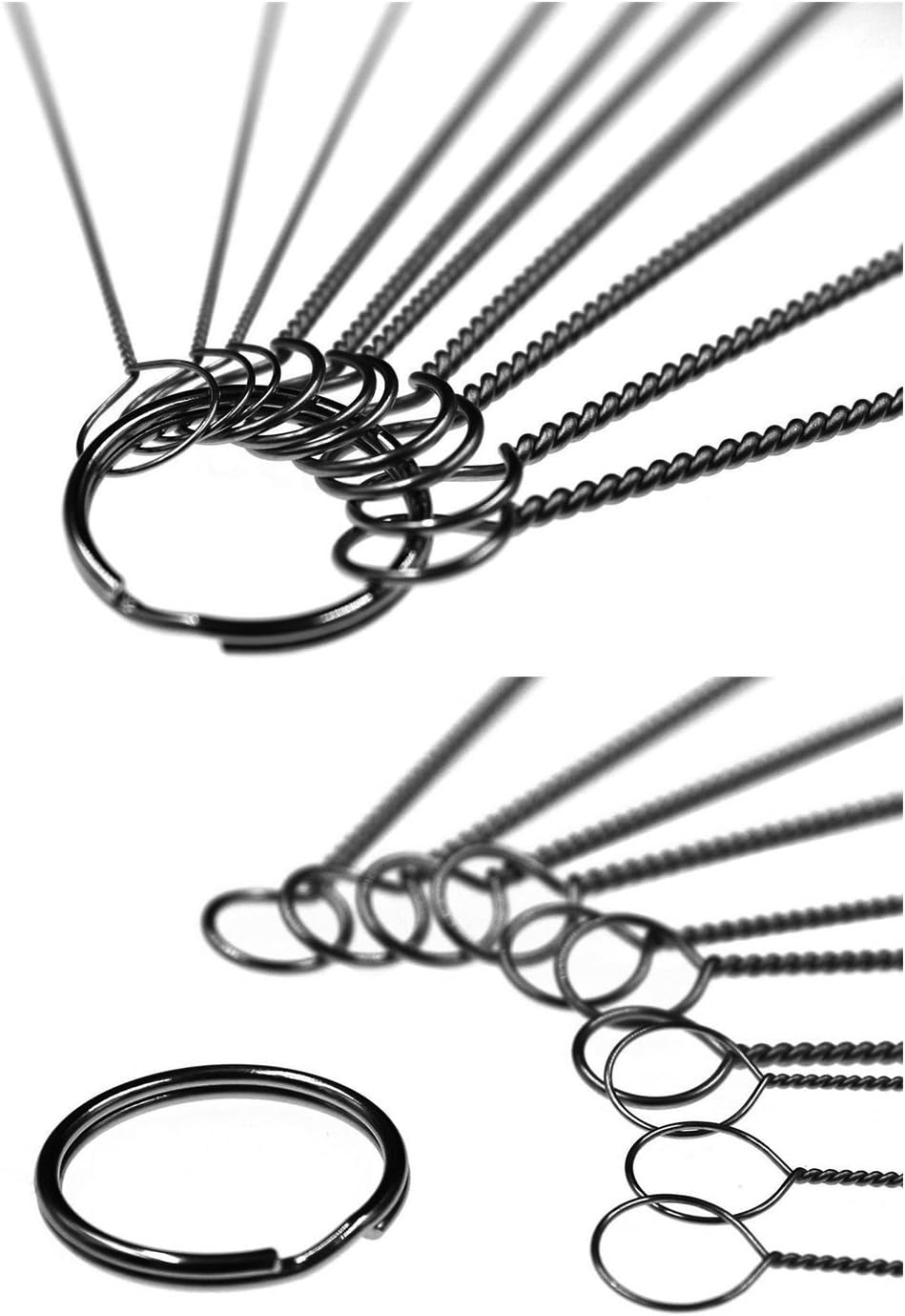 Straw Cleaning Brushes Set, of Super Hard & Medium Hard, 8 Inch