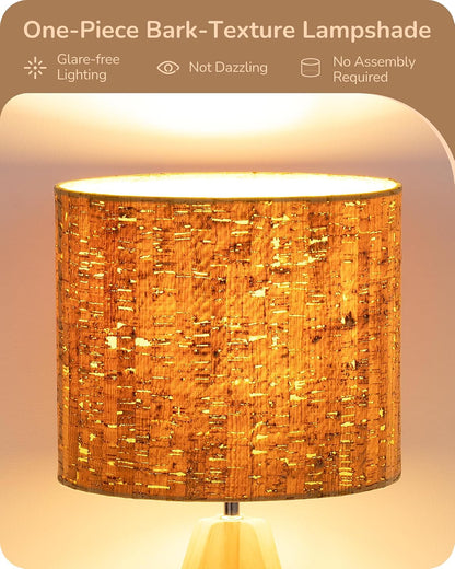 Tripod Table Lamp, Small Cute Bedside Lamp, 14.2 Inch, E26 Base