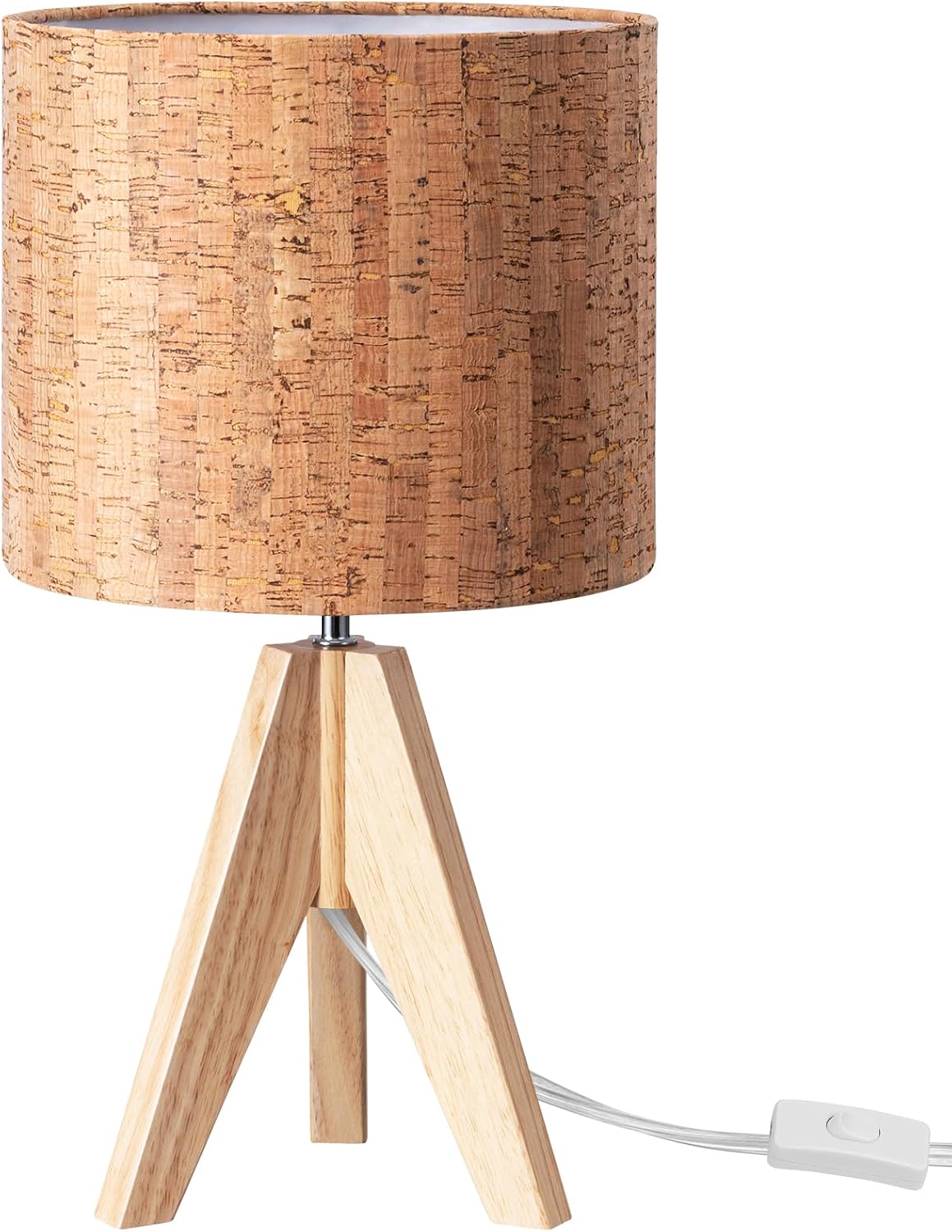 Tripod Table Lamp, Small Cute Bedside Lamp, 14.2 Inch, E26 Base