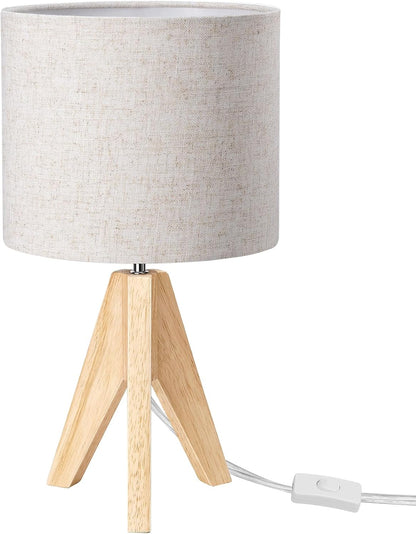 Tripod Table Lamp, Small Cute Bedside Lamp, 14.2 Inch, E26 Base